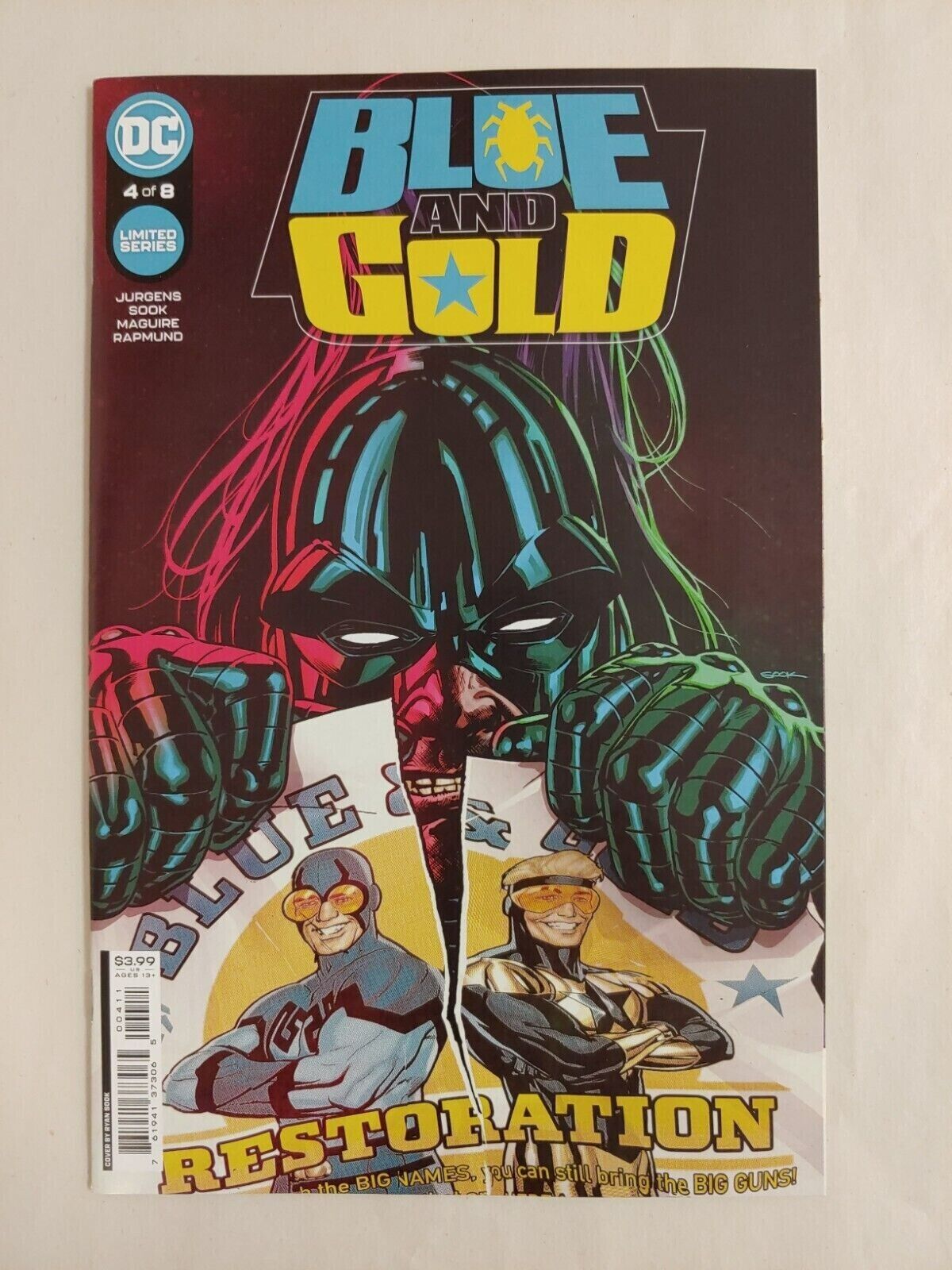 Blue & Gold #4 Restoration cover A Sook DC Comic 1st Print 2021 NM