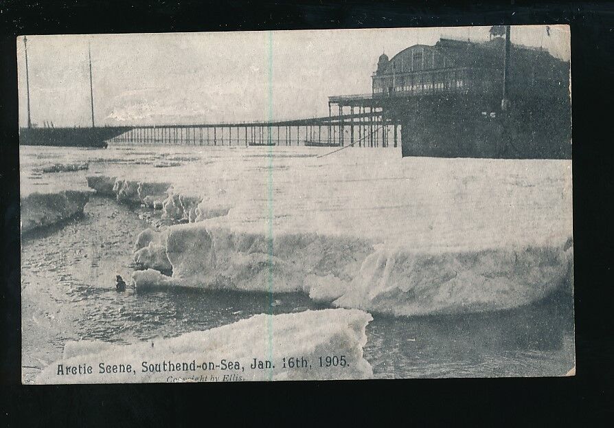 Essex SOUTHEND-ON-SEA Arctic Scene with ice floes 1905 PPC