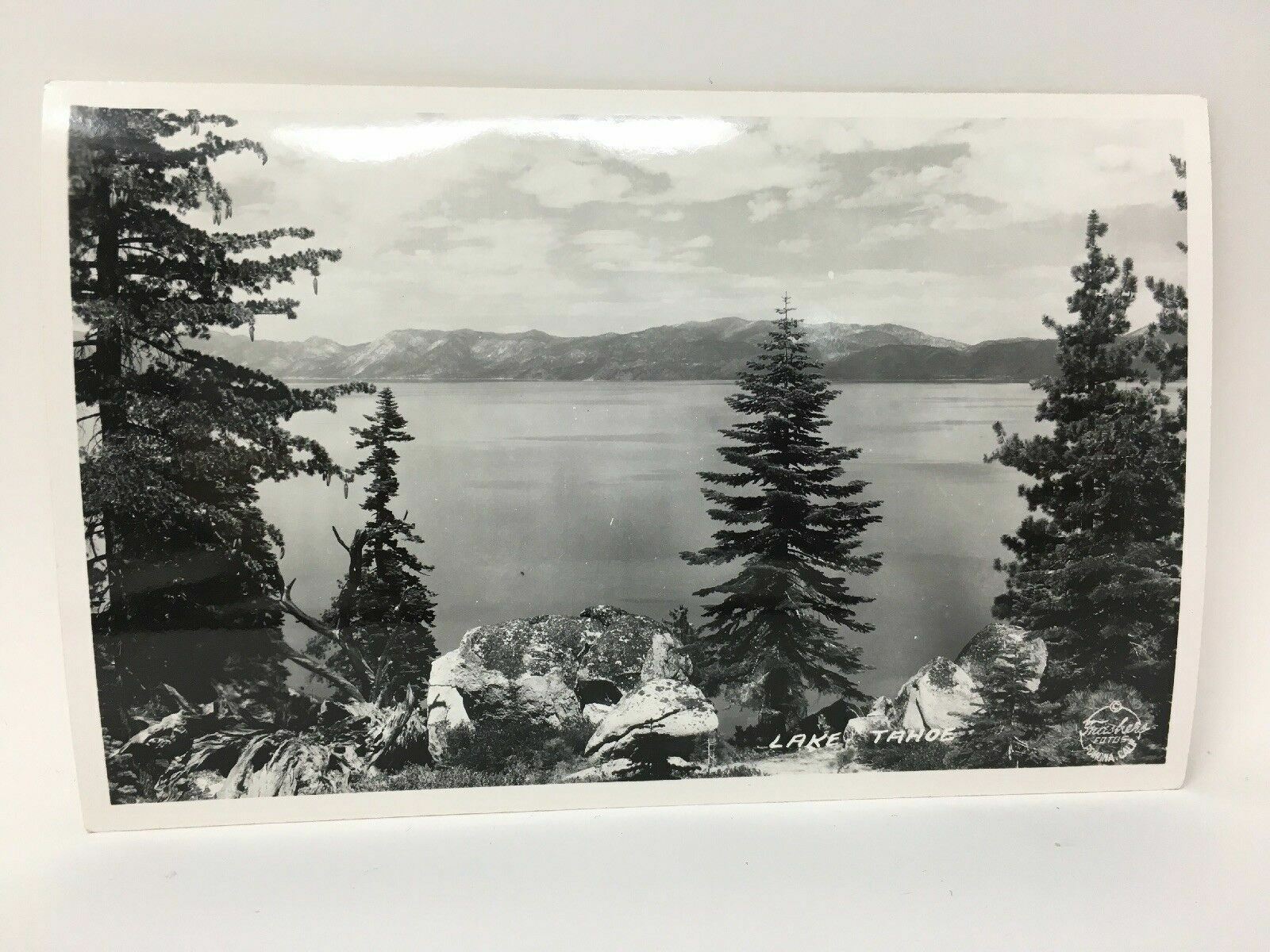 Lake Tahoe Calif NV CA RPPC Frashers Fotos Postcard Real Photo EKC 