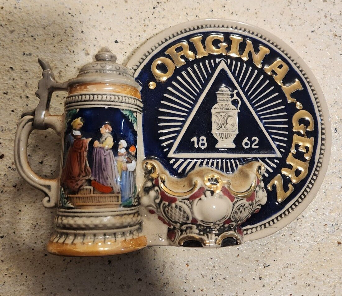 Original Gerz Beer Steins 1862 - Ceramic Advertising Figurine/Sign Collection