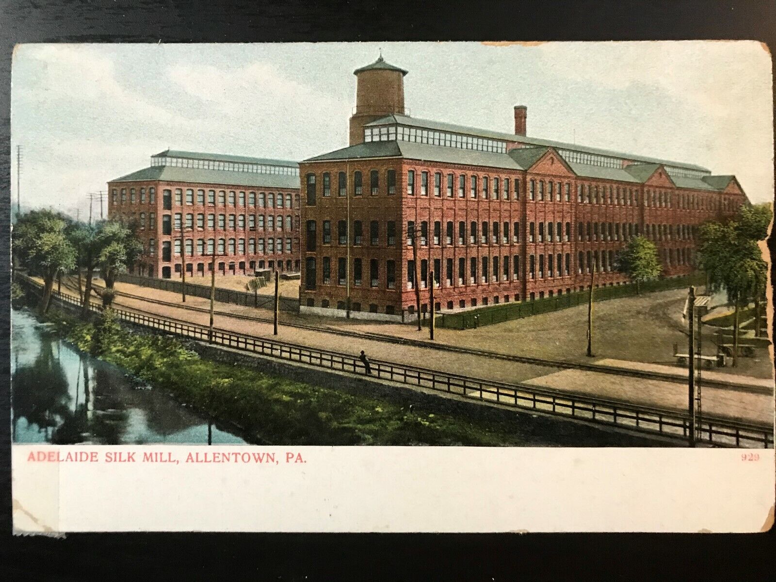 Vintage Postcard 1901-1907 Adelaide Silk Mill Allentown Pennsylvania