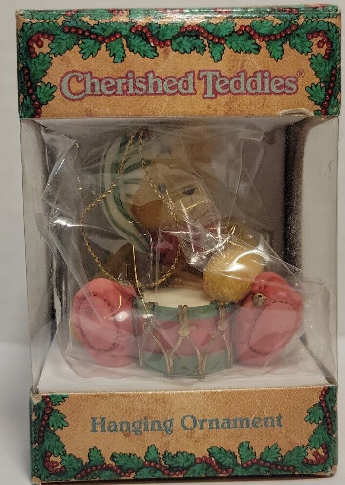 Cherished Teddies Drummer Boy Cherished Teddies Hanging Ornament 1999