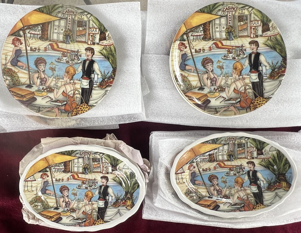 #13 vintage Plate Of 10 Collection