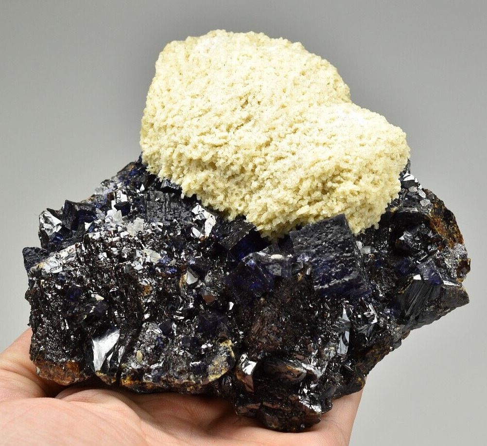 Fluorite, Barite, Calcite, Sphalerite - Elmwood Mine, Smith Co., Tennessee