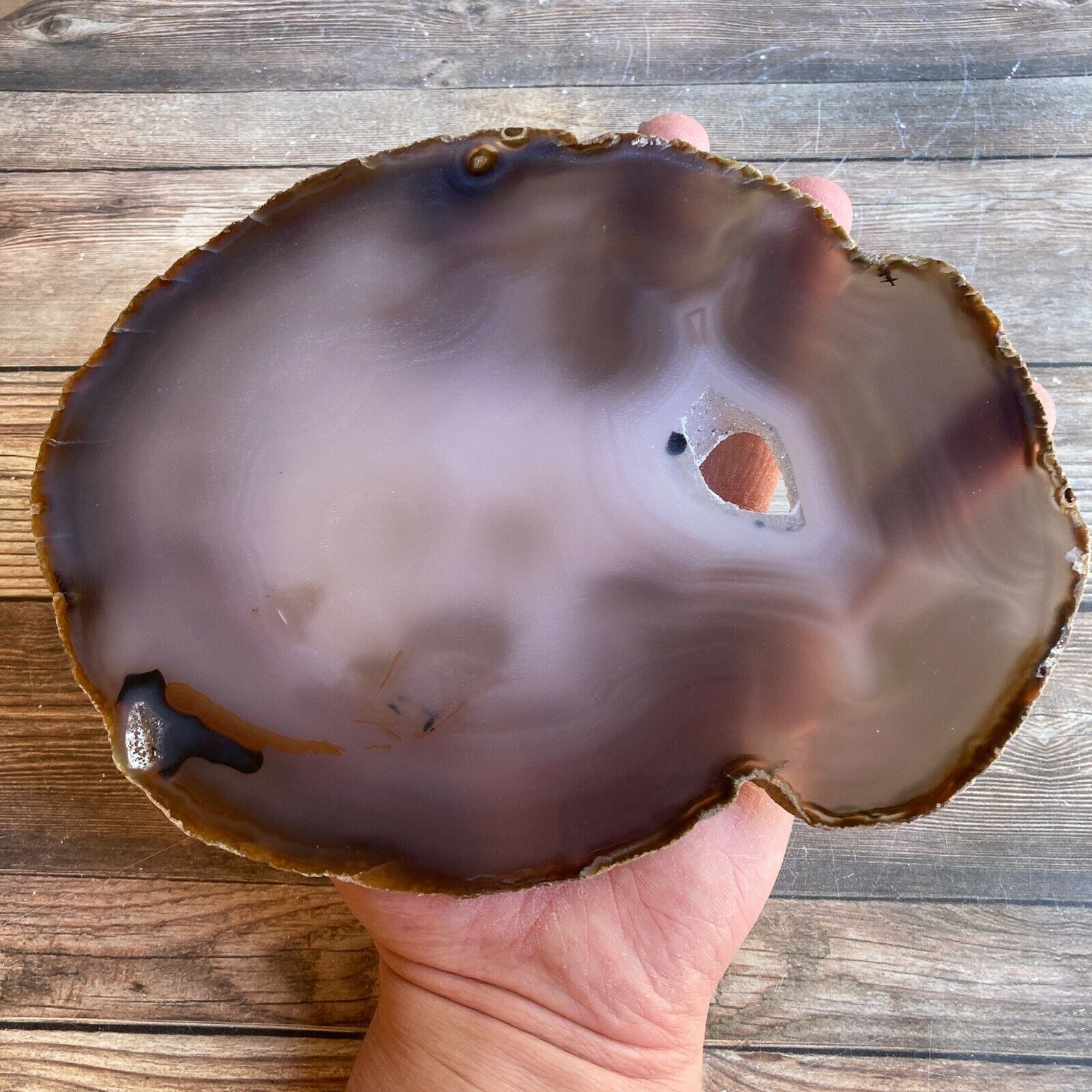 Large Natural Agate Slice (Approx 8.3\
