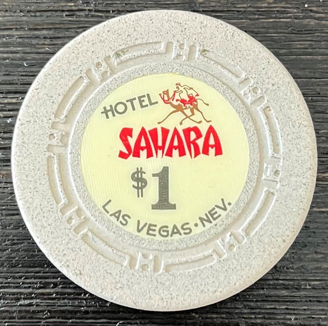 Sahara Hotel Casino The Strip Las Vegas NV  $1 Casino Chip Obsolete