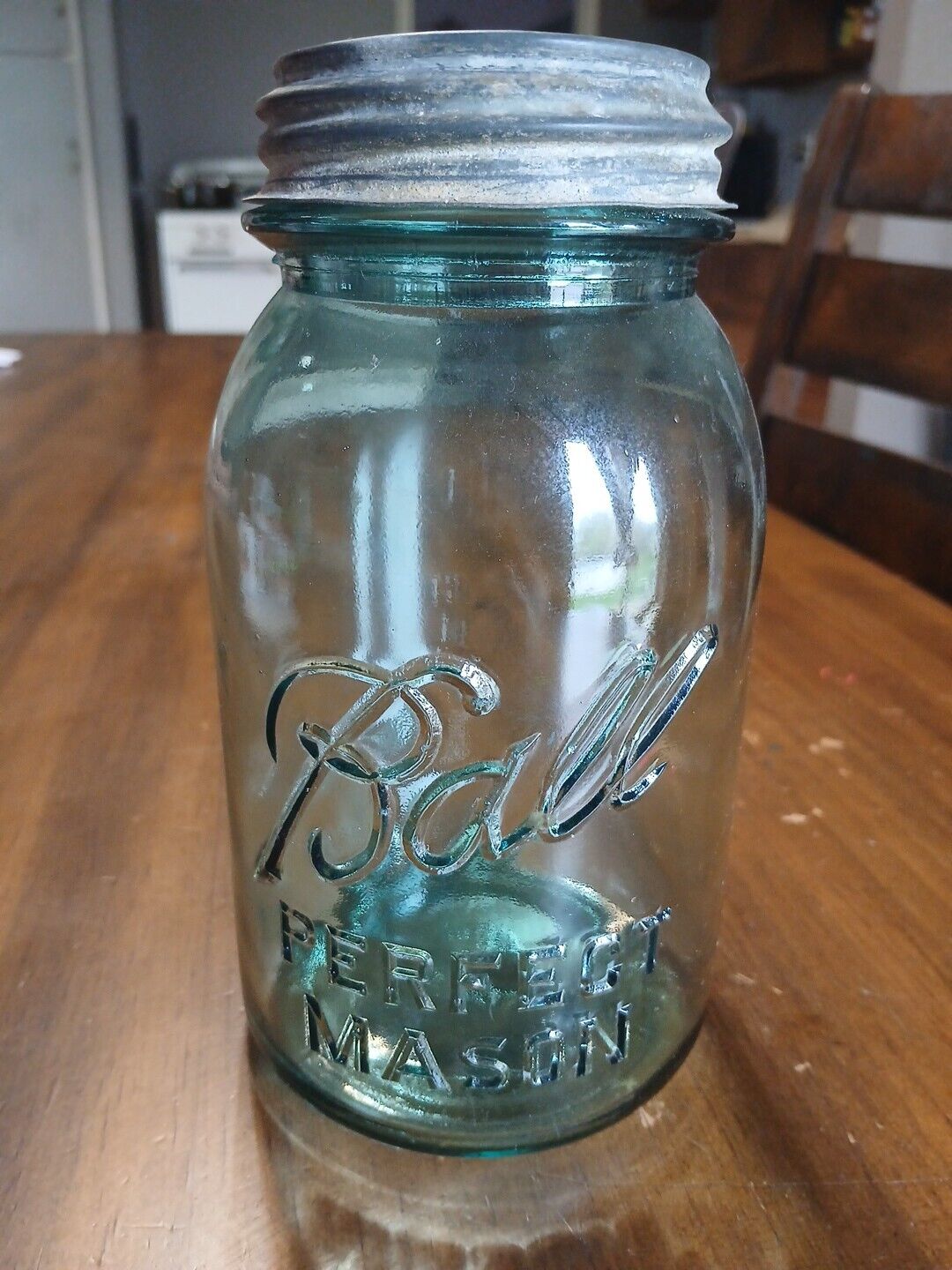 vintage blue ball mason jars