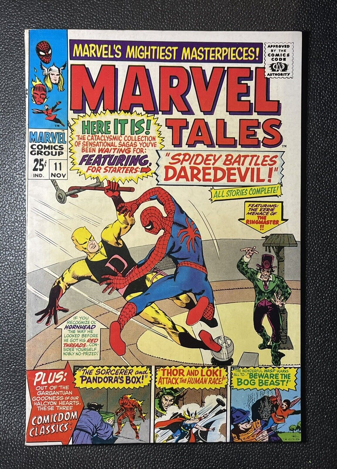 Marvel Tales 11 VF- 7.5 Marvel 1967 Spider-Man Daredevil Steve Ditko 🔥🔥🔥🧡