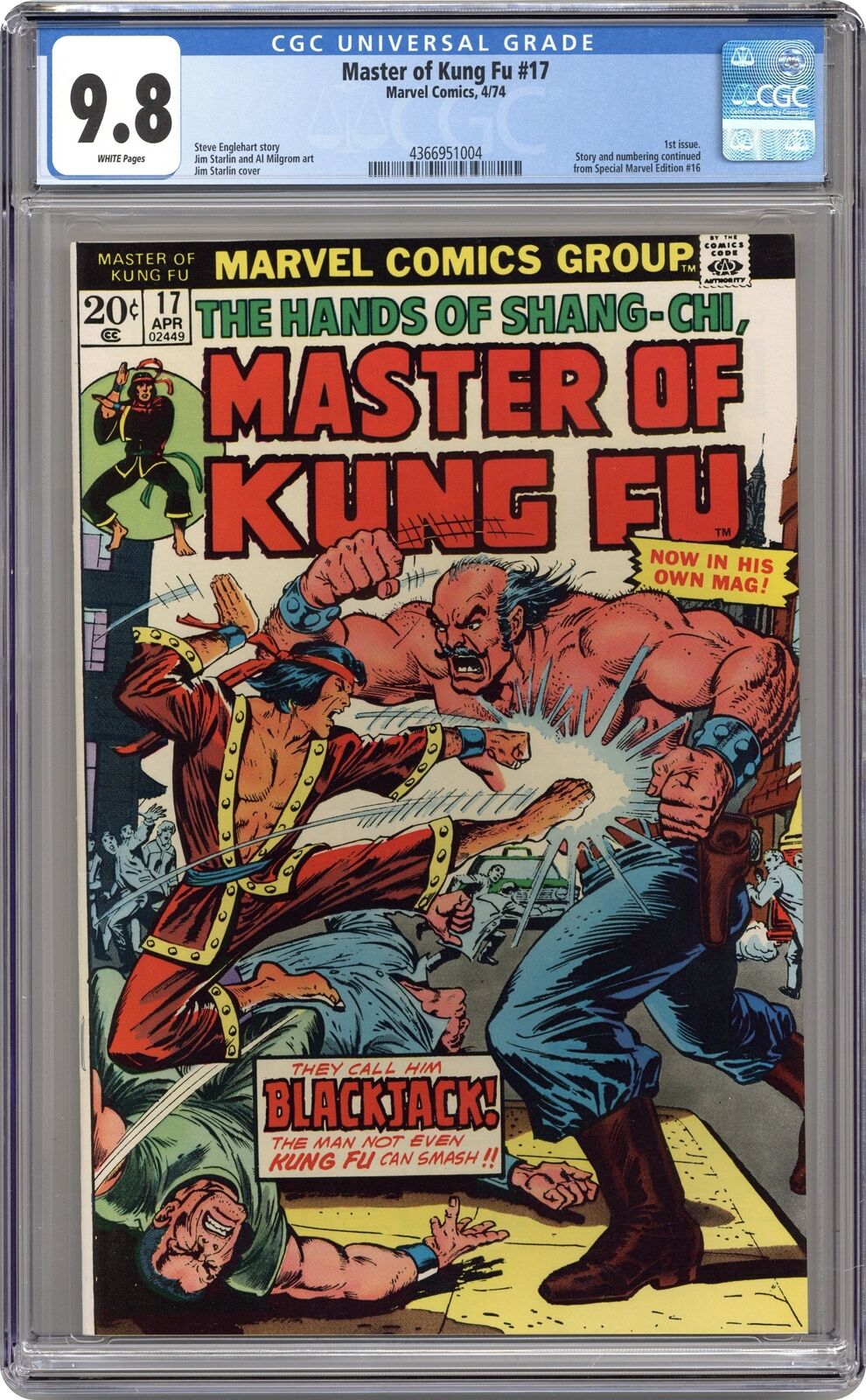 Master of Kung Fu #17 CGC 9.8 1974 4366951004