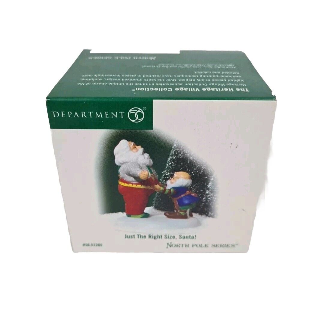 🚨 Department 56 Just The Right Size, Santa Heritage Village 57209 North Pole