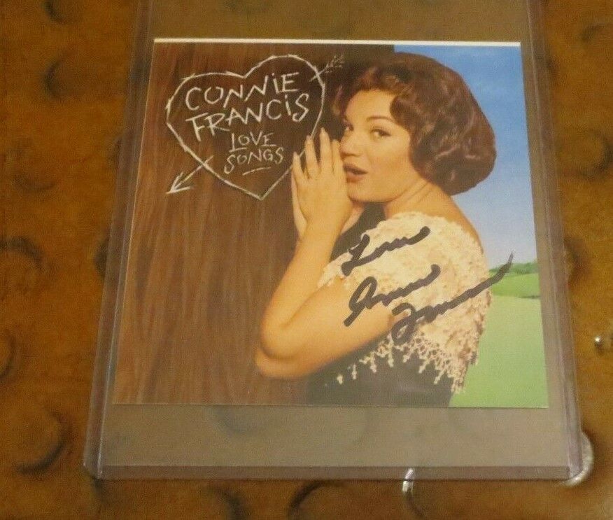 Connie Francis singer actress signed autographed photo Where the Boys Are