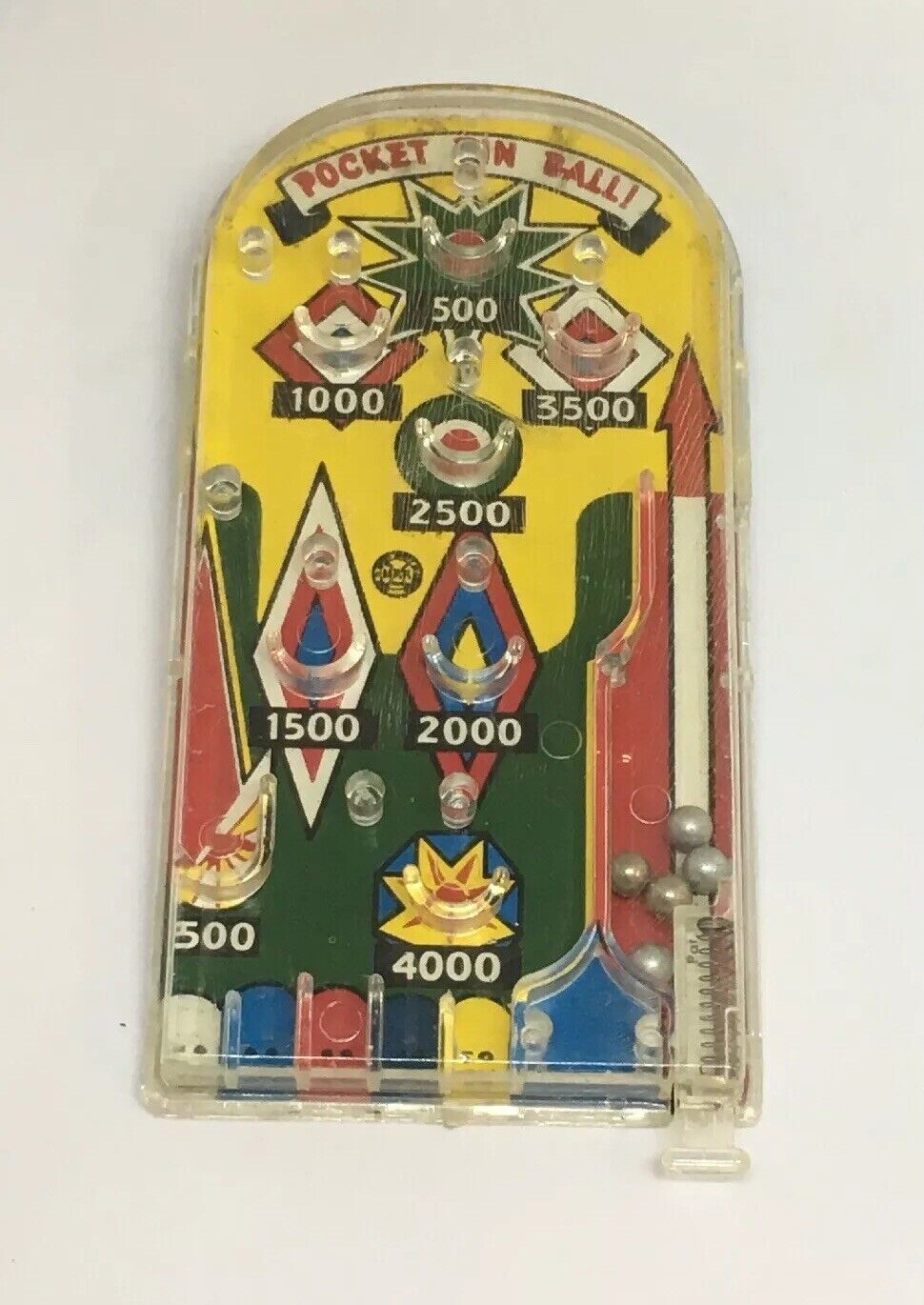 Vintage 1953 Pocket Pin Ball, Gamers Collectors Pinball Pat. 2634129 Works Flaws