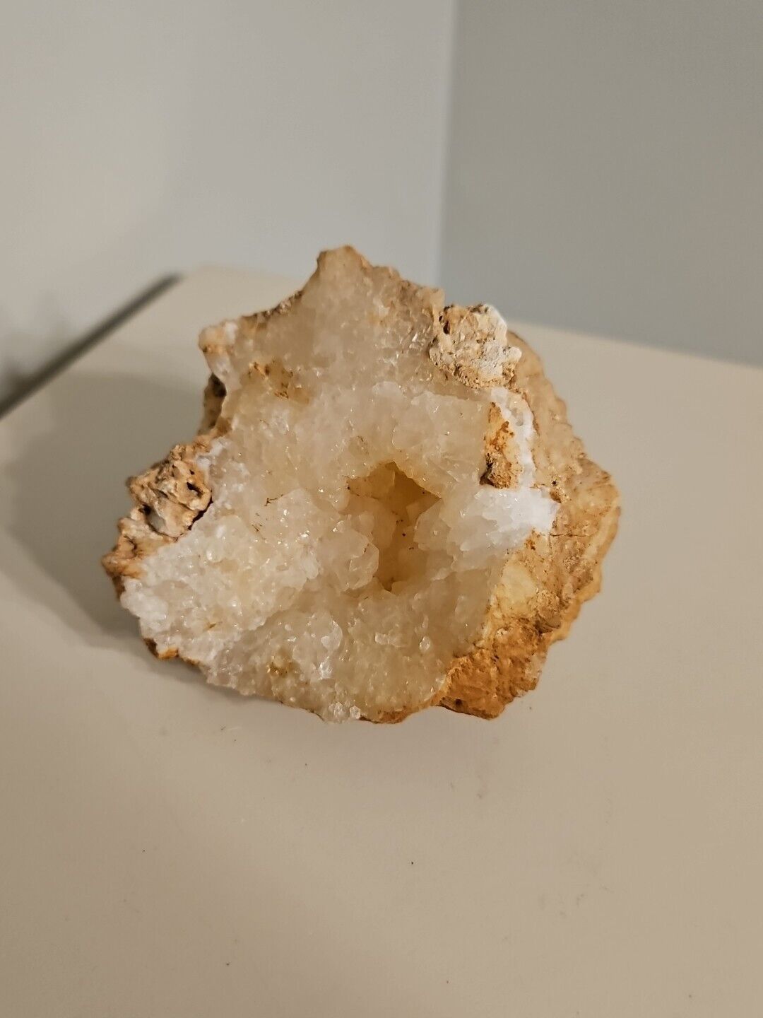 Natural Rock Formation Crystal Cluster Quartz Geode Decorative Display 500+ g