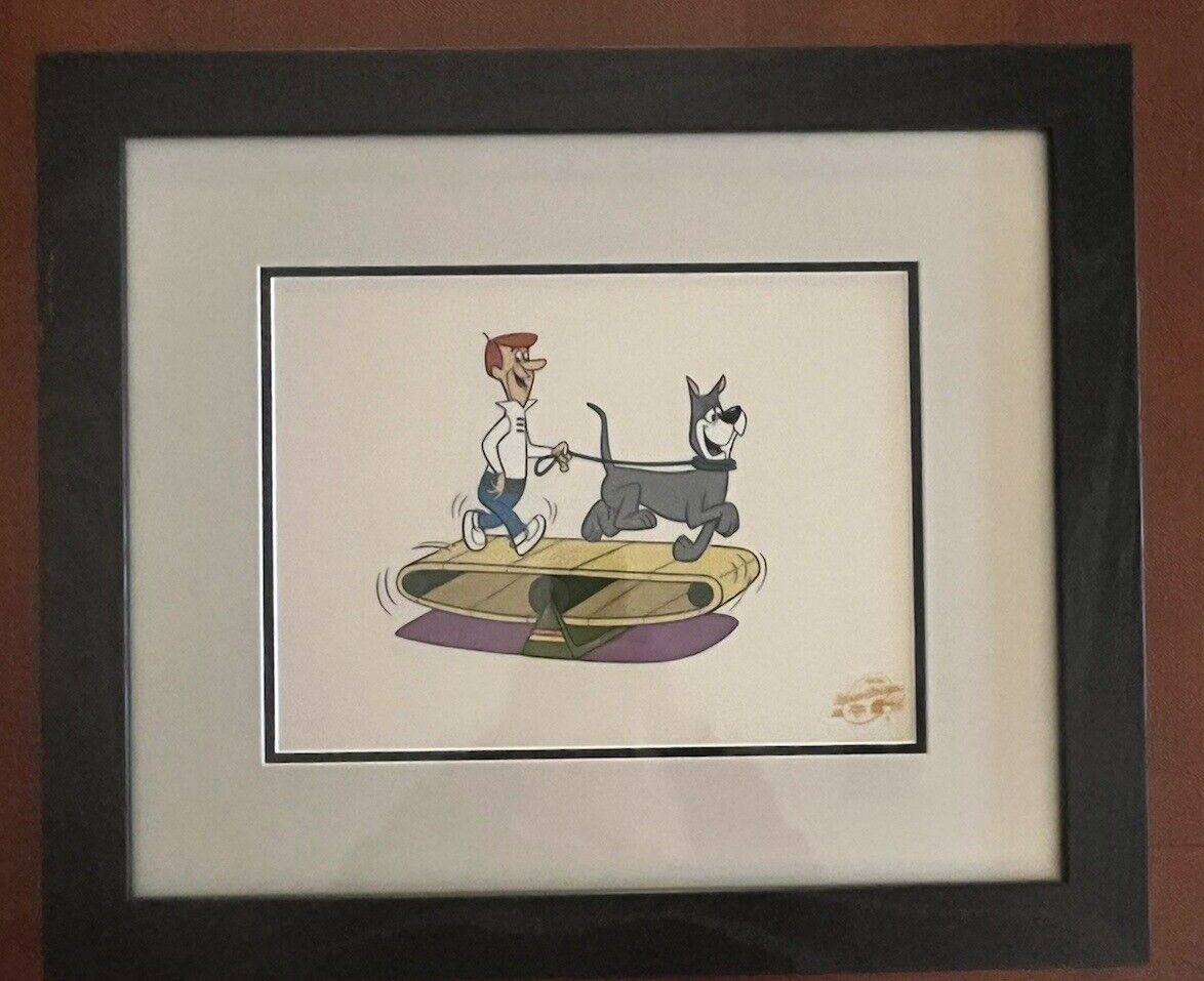 Jetsons Animation Serigraph Cel  George Jetson Walking Astro Limited Edition