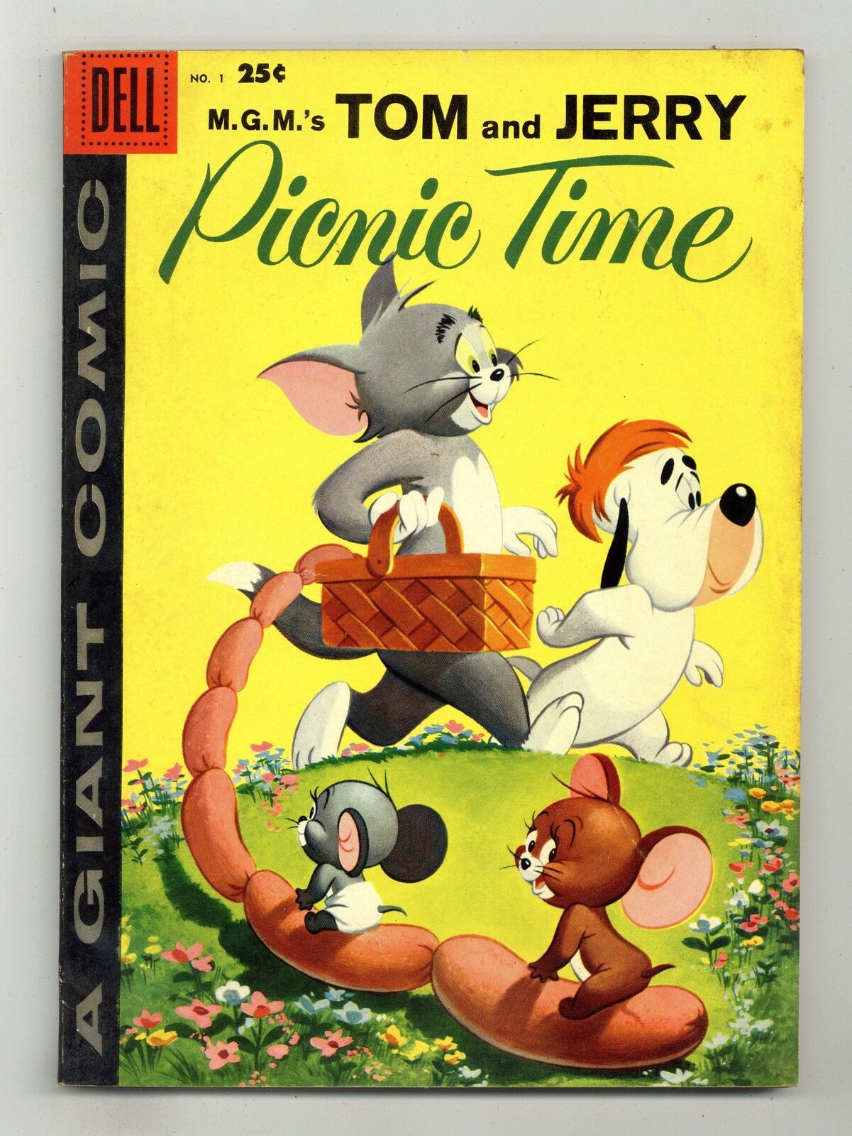Dell Giant Tom and Jerry Picnic Time #1 VG 4.0 1958