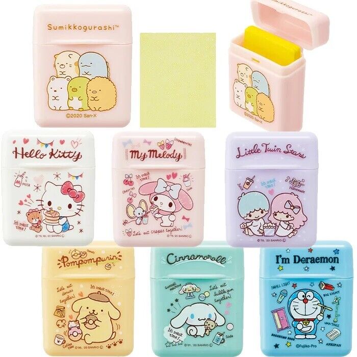 SANRIO Super Paper Soap 50 Sheets Portable Travel Hand Washing 5-Pack Assort