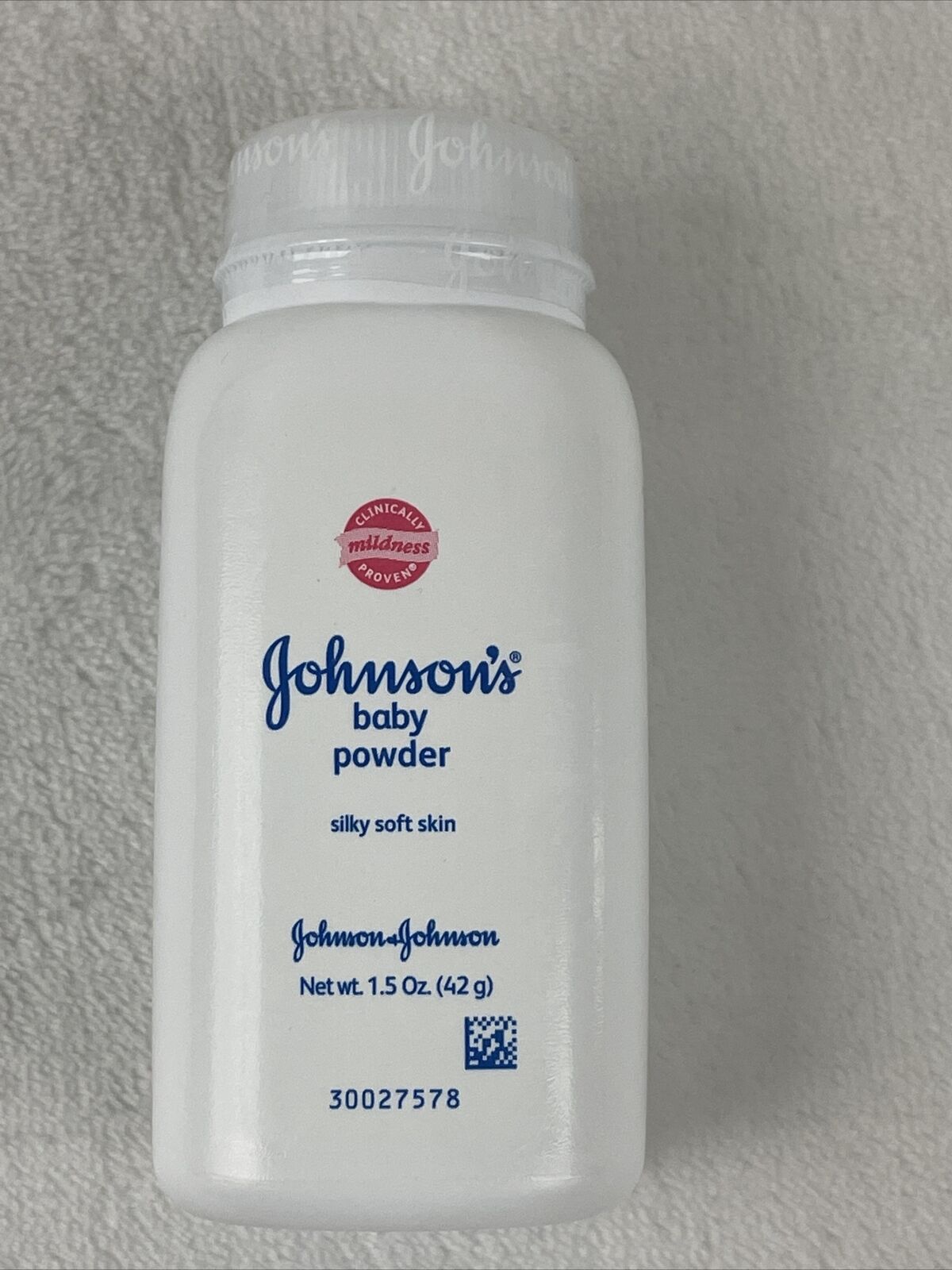 NEW Vintage Johnson\'s Baby Powder Bottle Johnson & Johnson 1.5 Oz Talc Mildness