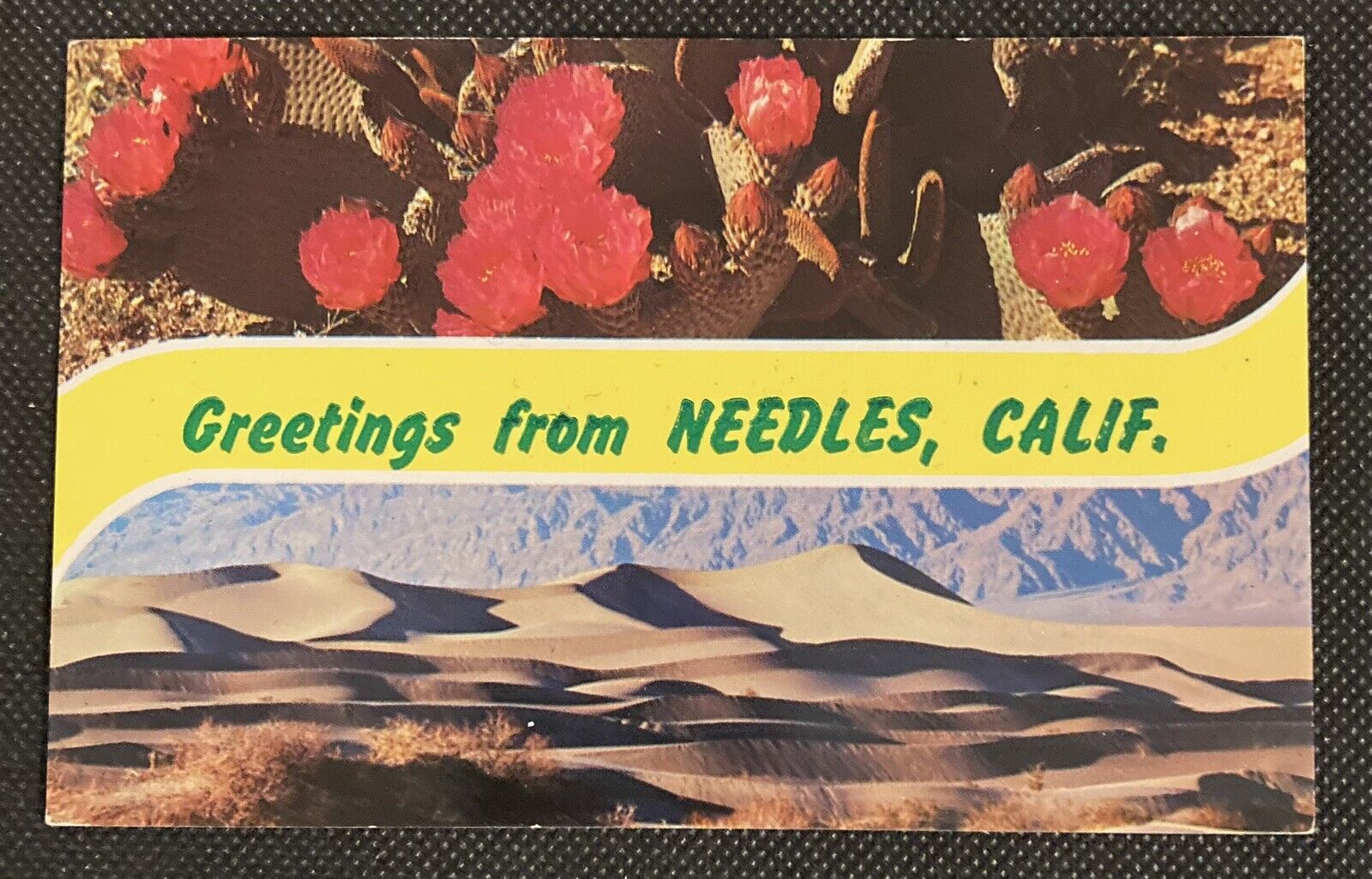 Vintage Needles, California Banner Postcard