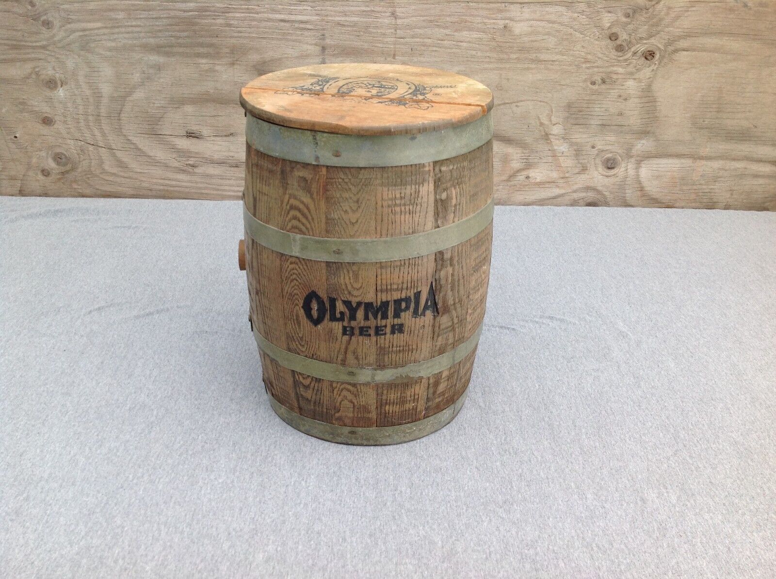 Olympia Beer Wooden Keg Barrel