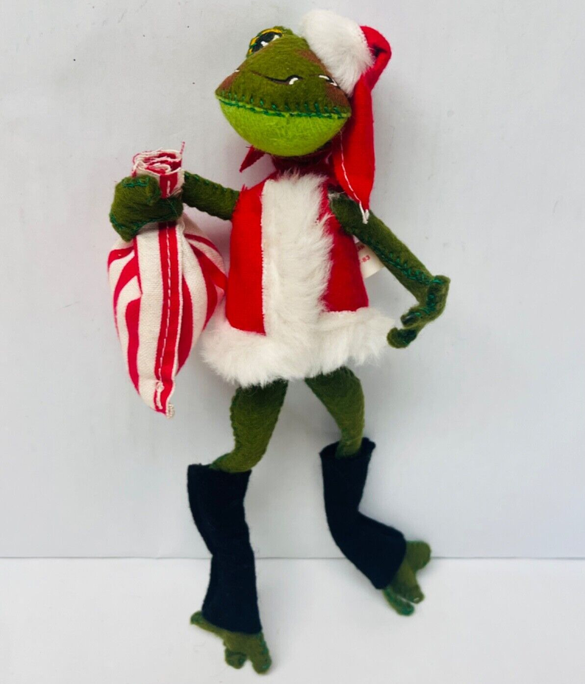Vintage Annalee Christmas Frog Poseable Figure 1969 Holiday Decor Cute BIN 22