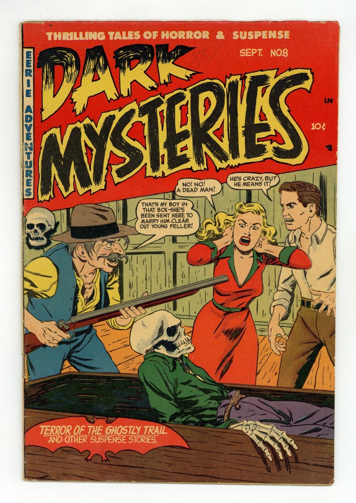 Dark Mysteries #8 VG 4.0 TRIMMED 1952
