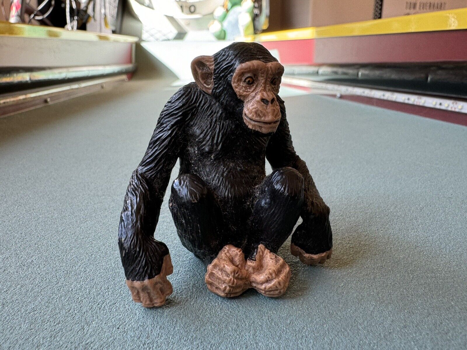 Papo Sitting Chimpanzee Figure 2009 Monkey Chimp Ape Wildlife Safari Toy