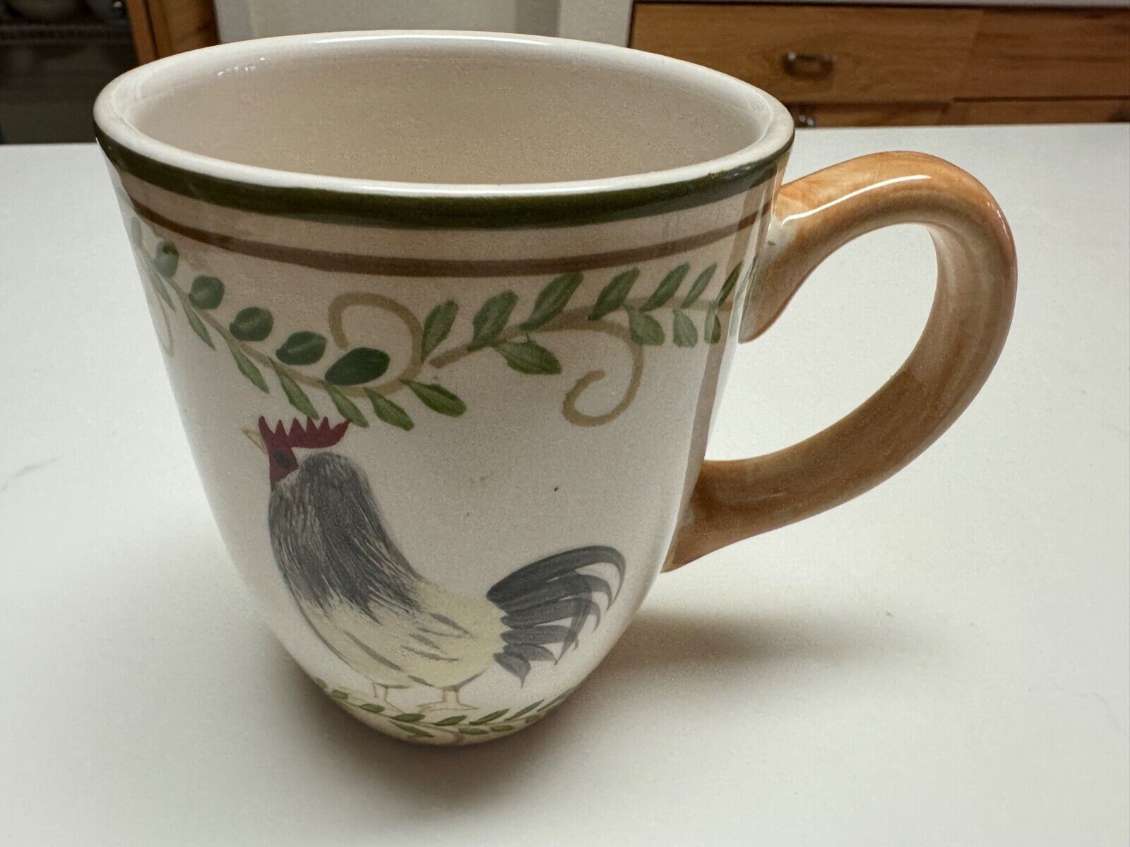 2013 Pfaltzgraff Lifetime Brands Country Cottage Rooster 12oz  Coffee Tea 8Mugs