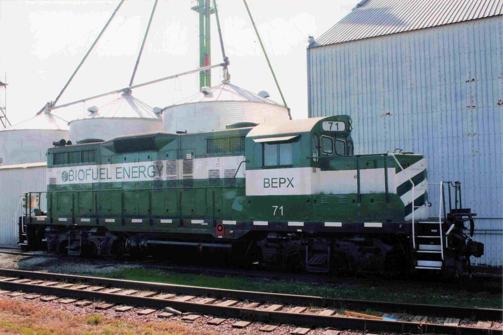 GP18 BIOFUEL ENERGY WOOD RIVER NEBRASKA Train Railroad Photo 4x6 #1877