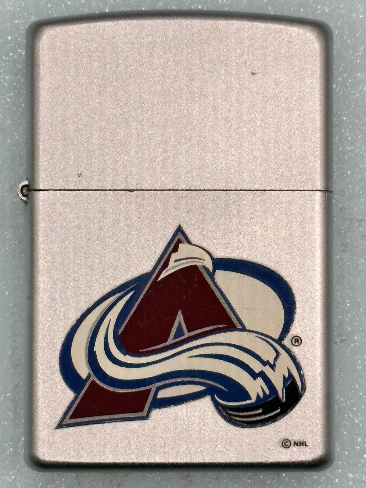 Vintage 2003 Colorado Avalanche NHL Chrome Zippo Lighter