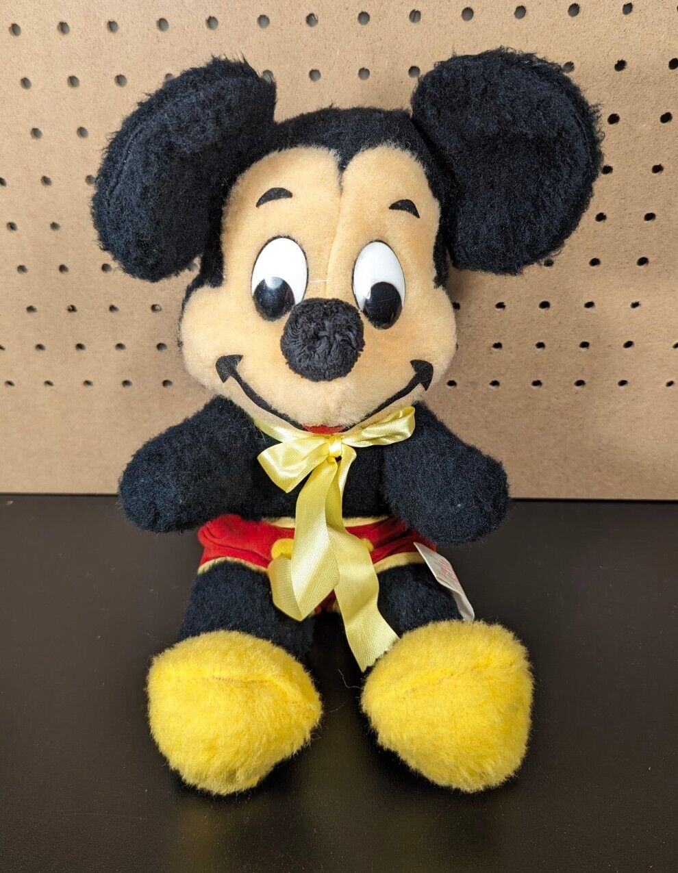 Vintage 1970s Walt Disney Disneyland Mickey Mouse Plush Stuffed Animal Original 