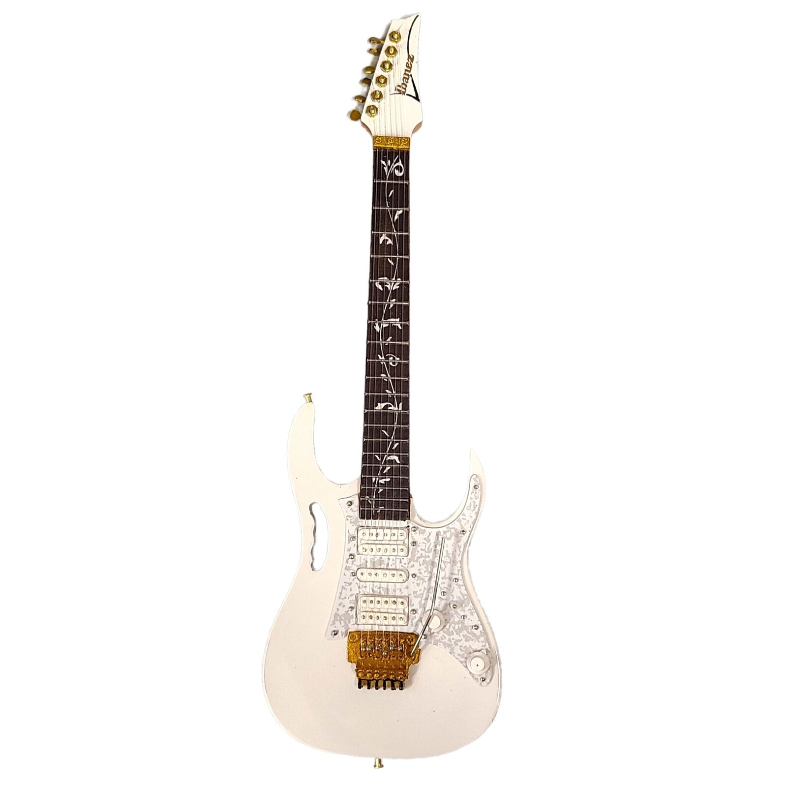 Axe Heaven Steve Vai Mini Guitar Replica Signature White Jem SV-130