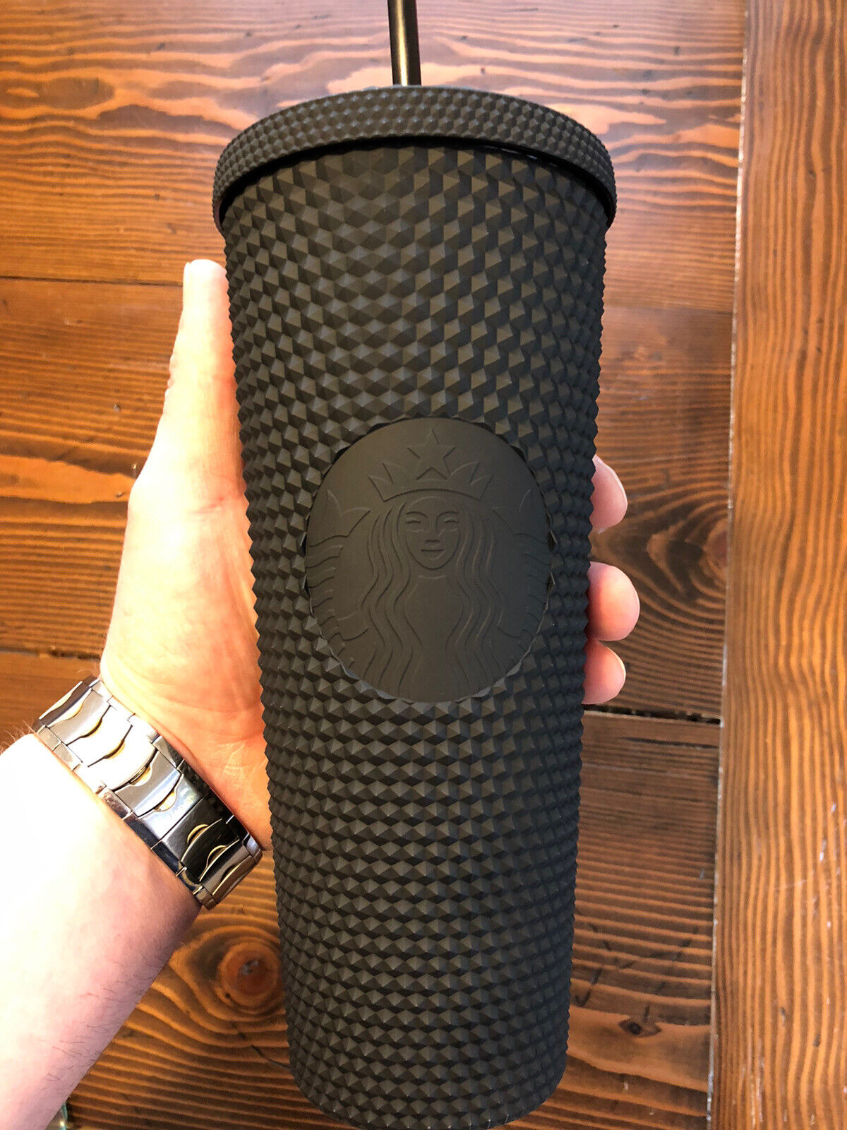 NEW Starbucks LIMITED EDITION 24 oz Matte Black Studded Tumbler Cup ONE DAY SALE