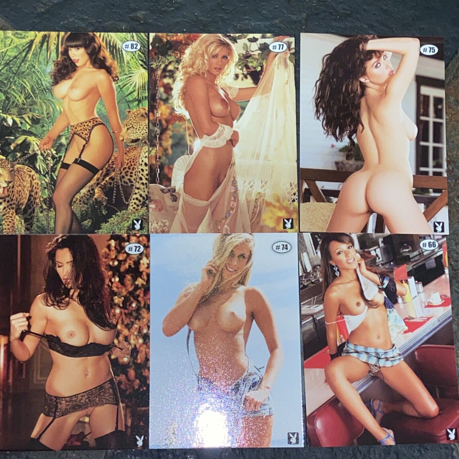 6 Playboy Playmate Trading Cards