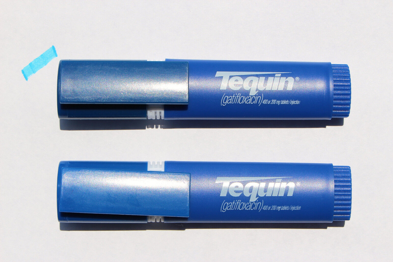 Drug Rep Pens   2  TEQUIN  Blue High-lighters  New  Rare Find