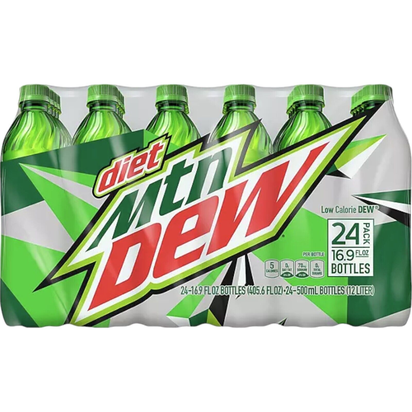 Diet Mountain Dew Soda 24 Pack 16.9oz Bottle Diet Mtn Dew 24 Pack Soda Pop