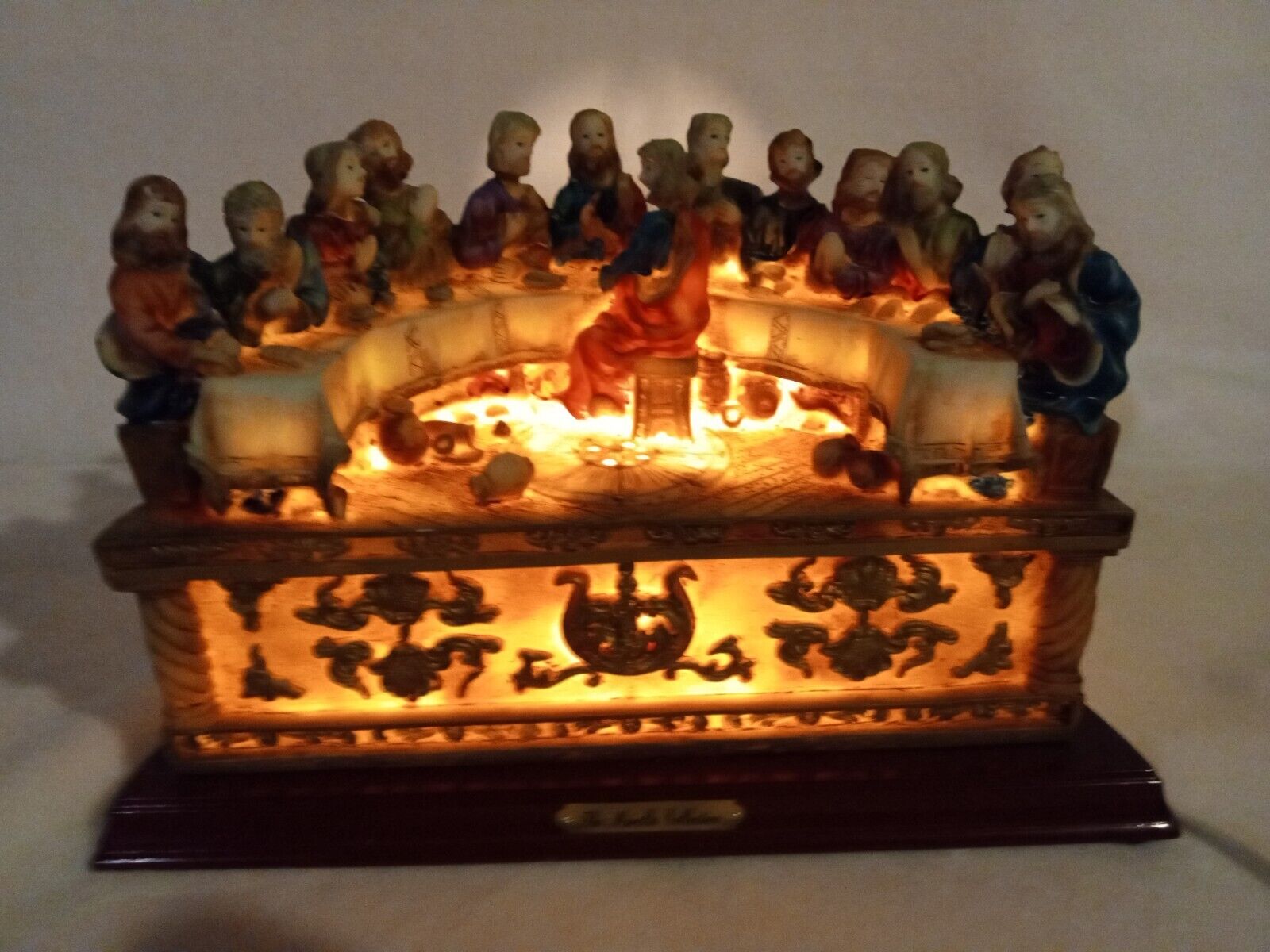 The Mirella Collection The Last Supper Light Up Sculpture