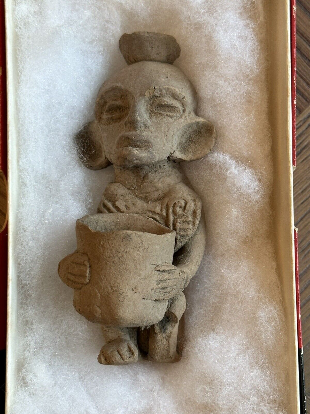 Ancient Mexico Veracruz Figure Sculpture Childs Toy Figure Pottery Artifact Rare