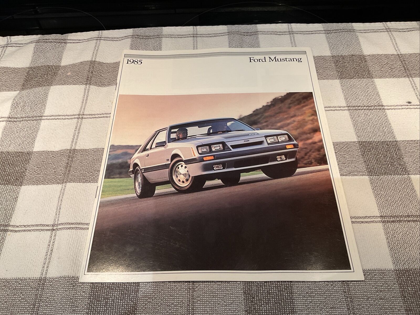 Original 1985 Ford Mustang Sales Brochure 85 LX GT SVO