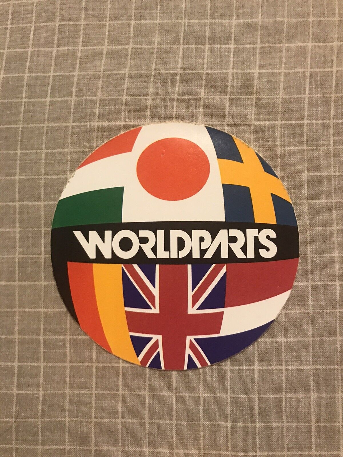 WORLDPARTS vintage racing sticker decal