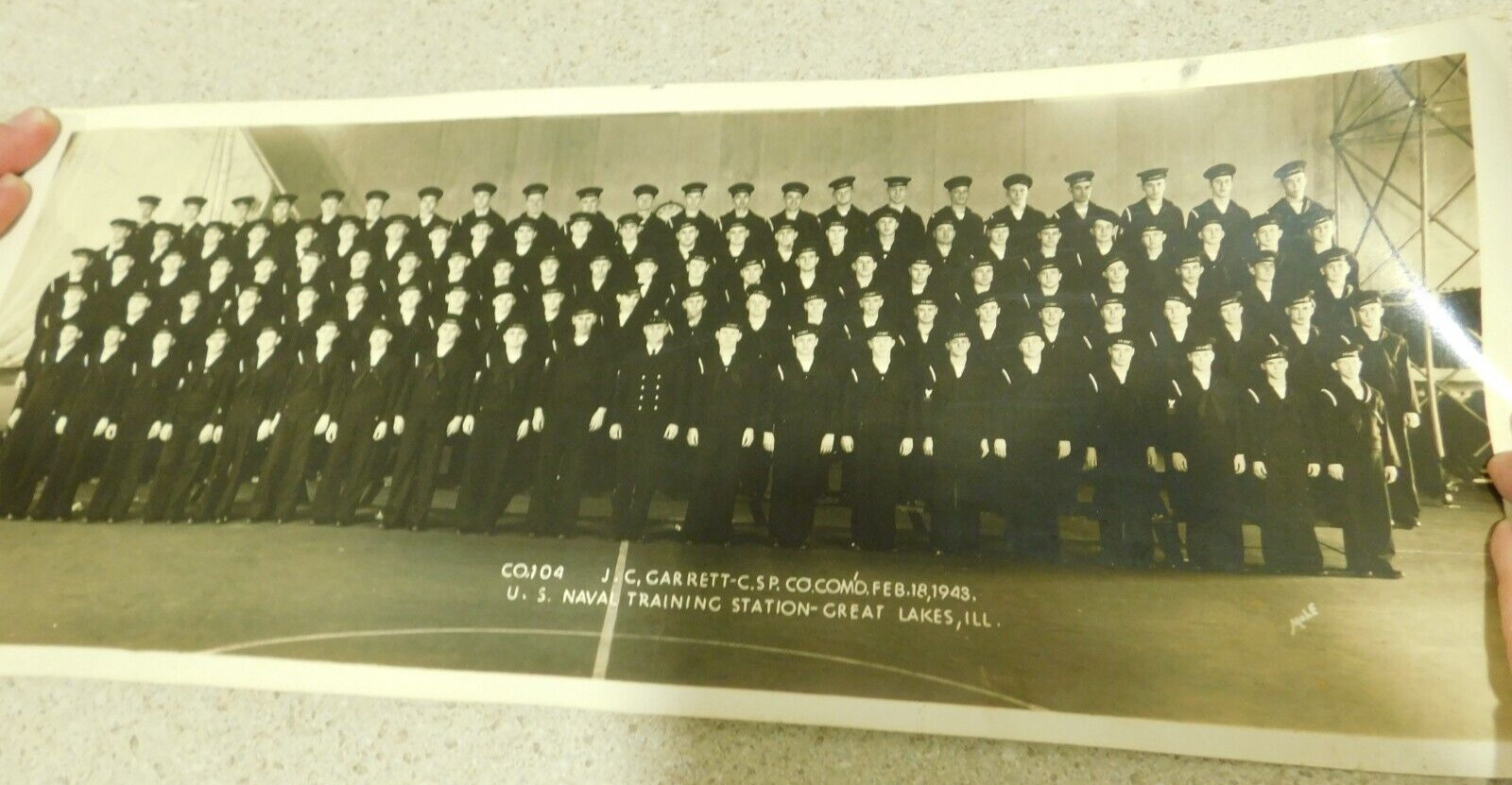 Vintage 1943 WWII US Naval Training Station Great Lakes Co. 104 Photos