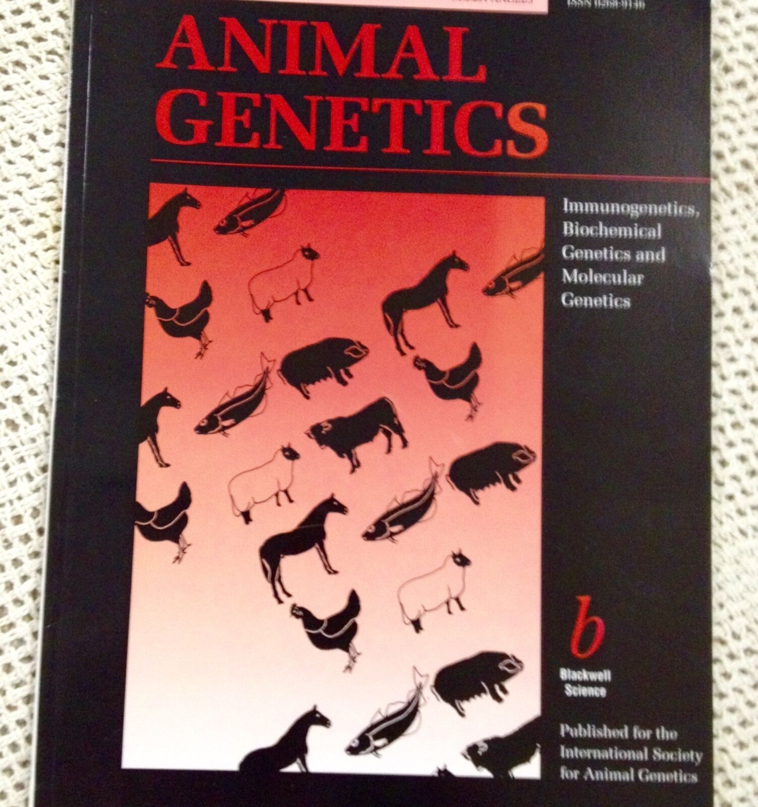 '98 Blackwell  Animal Genetic (3) Magazines  Biochemical Molecular Science Study