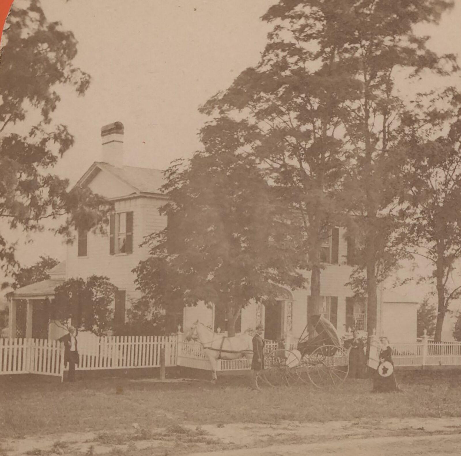Birthplace of Genius Location Unknown Probably New England Stereoview c1870