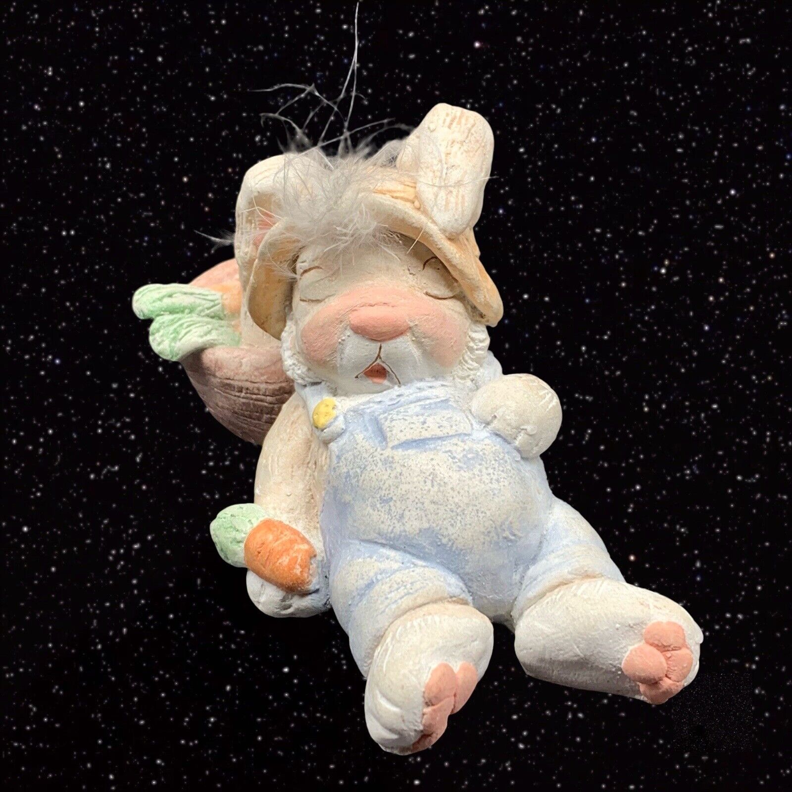 Vintage 1991 Cast Art Dreamcicles Sleeping Bunny Figurine 2.5”T 4.5”W