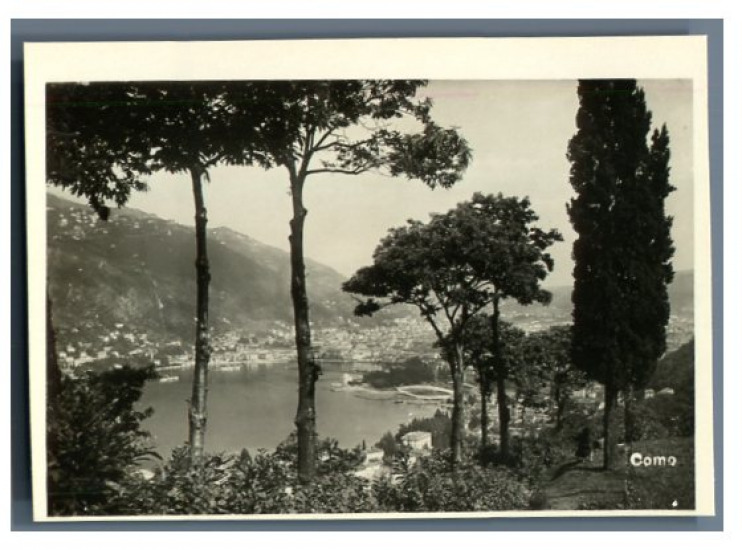 Italy, Como Vintage Silver Print.  1910 Circa 6x9 Silver Print 