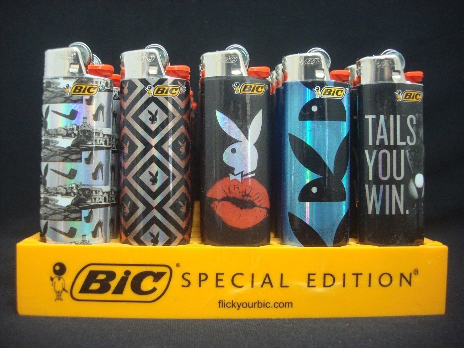 Bic Full Size Lighters Special Playboy Series - 5 Pack