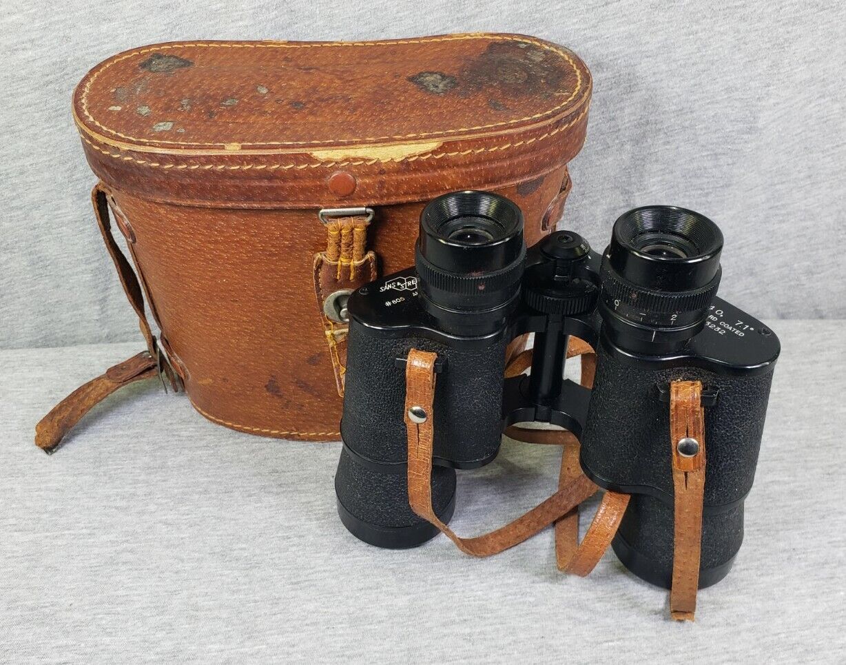 Vintage Sans & Streiffe 805 All Star 8 x 40 Binoculars w/ Case