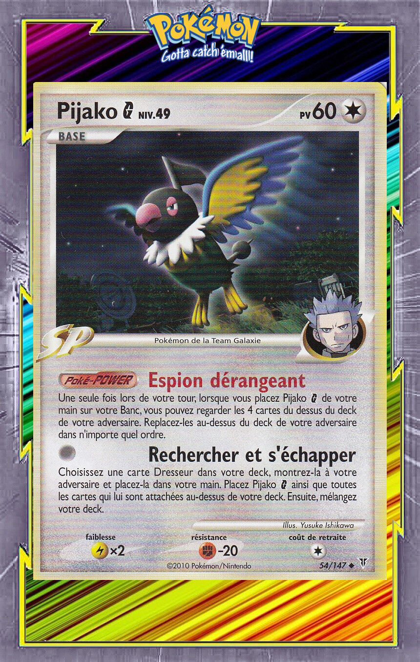 Pijako G - Platinum:Supreme Winners - 54/147 - French Pokemon Card