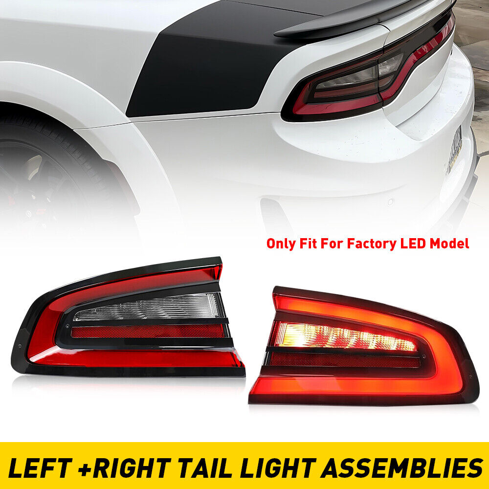 2x Tail Light Lamp Replacement Left For Right 2015-2022 Dodge Charger 68213145AD