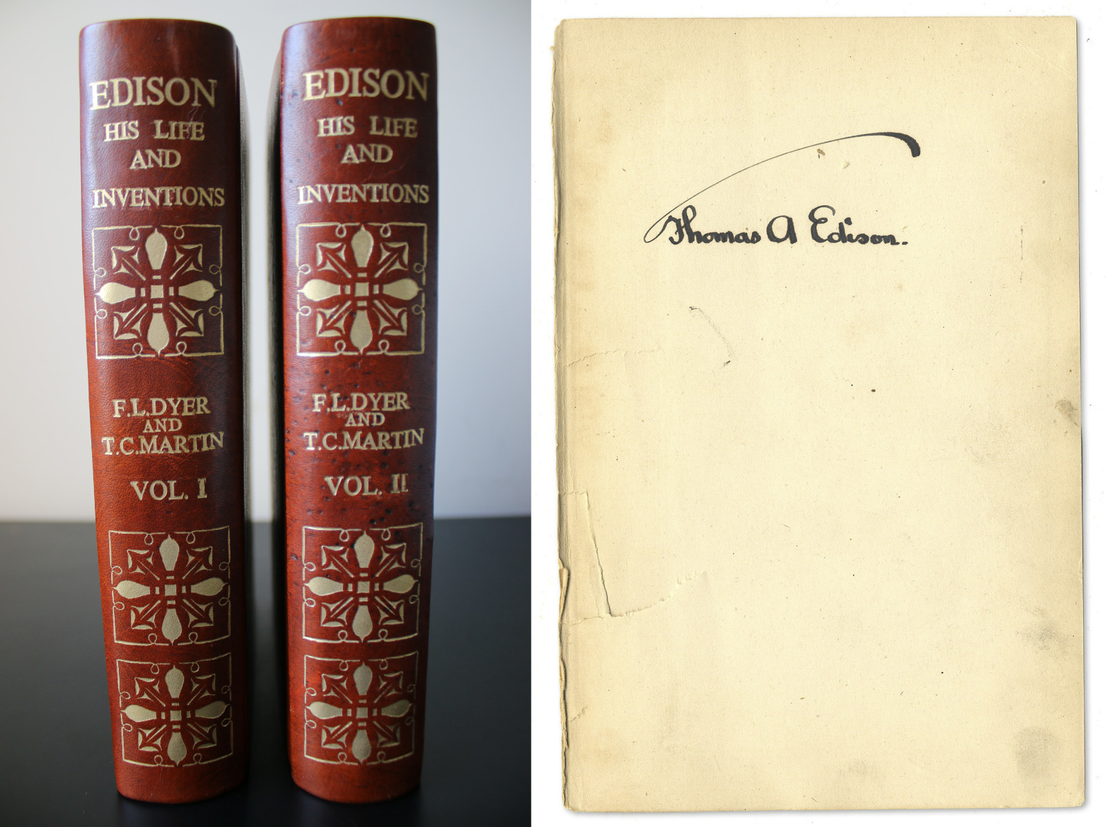 Thomas Edison ~ Signed Autographed 1st Edition His Life and Inventions ~ JSA LOA