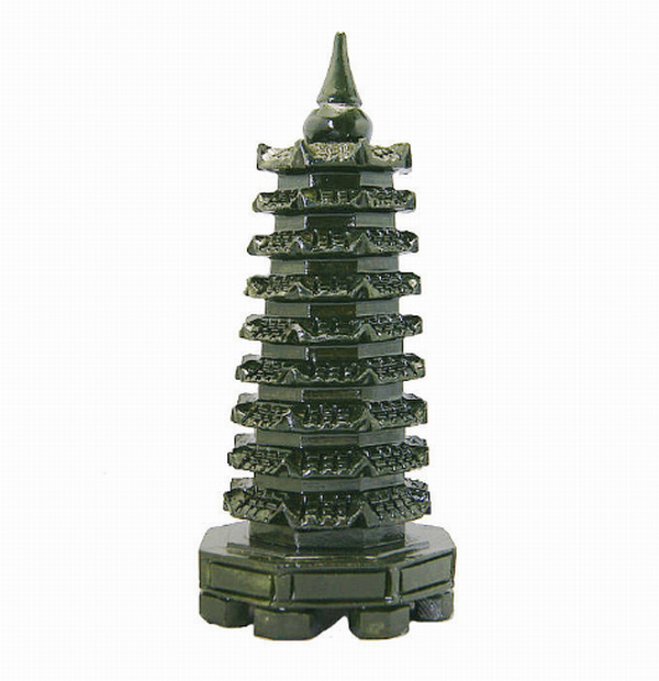Wenchang pagoda Jade Feng shui decoration good luck for kids in study research